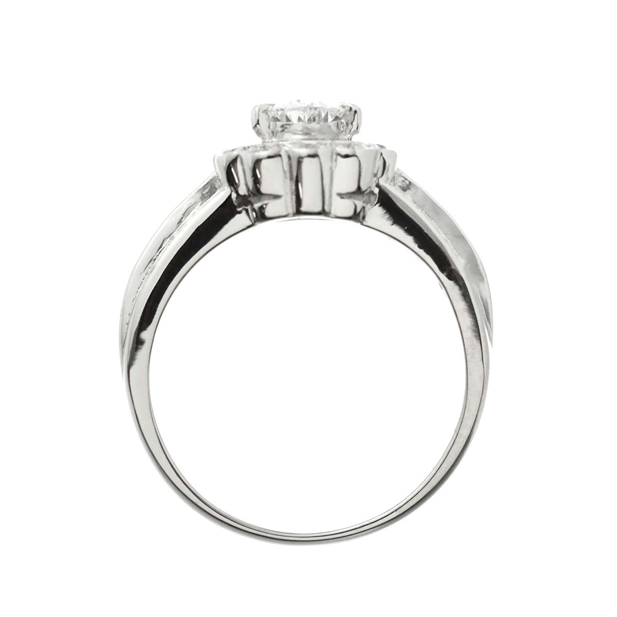 Diamond 0.33ct/0.43ct Ring Pt Platinum size4.5-4.75(US)
