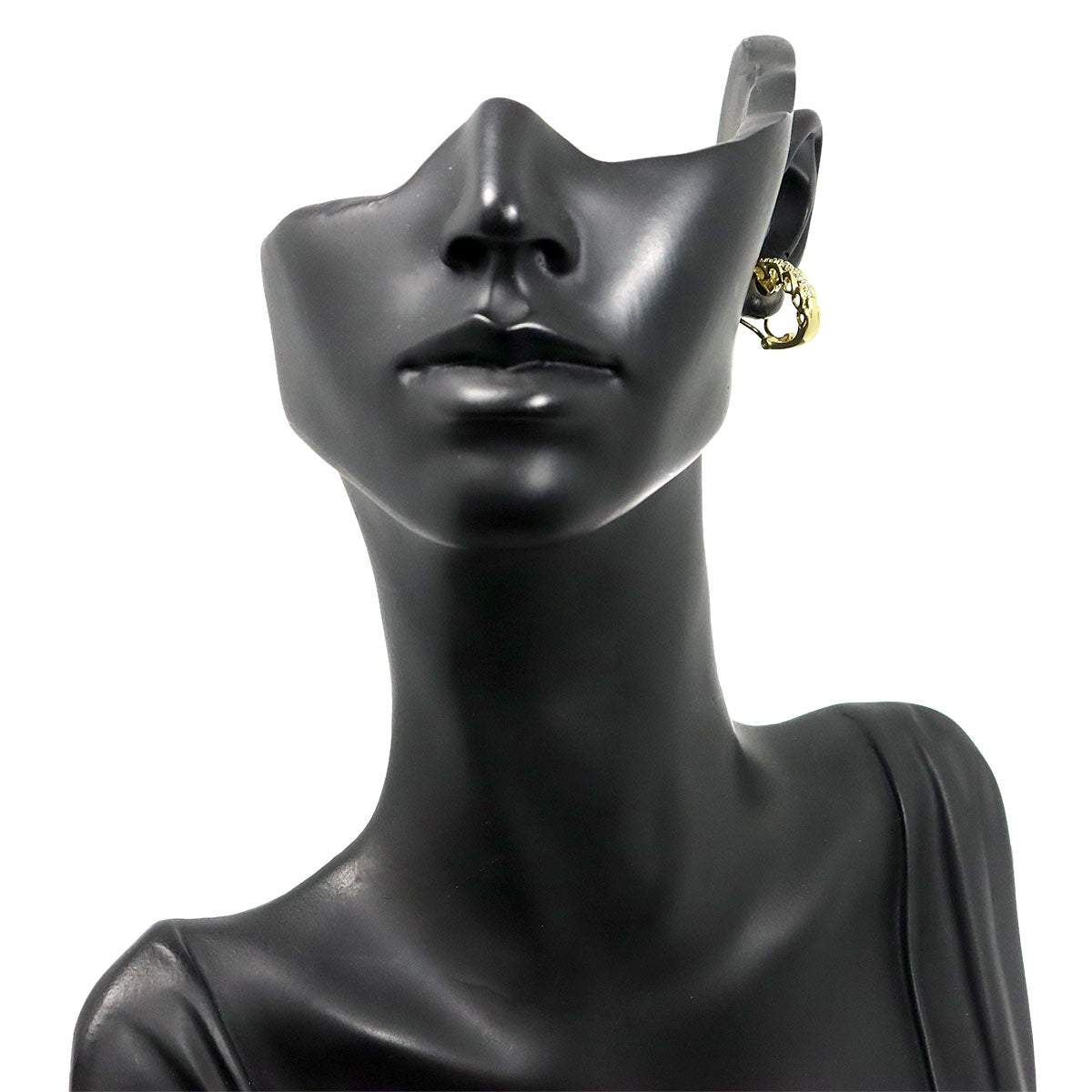 Diamond 0.10ct/0.10ct Earrings Pierced Clip on 18K K18 YG 750