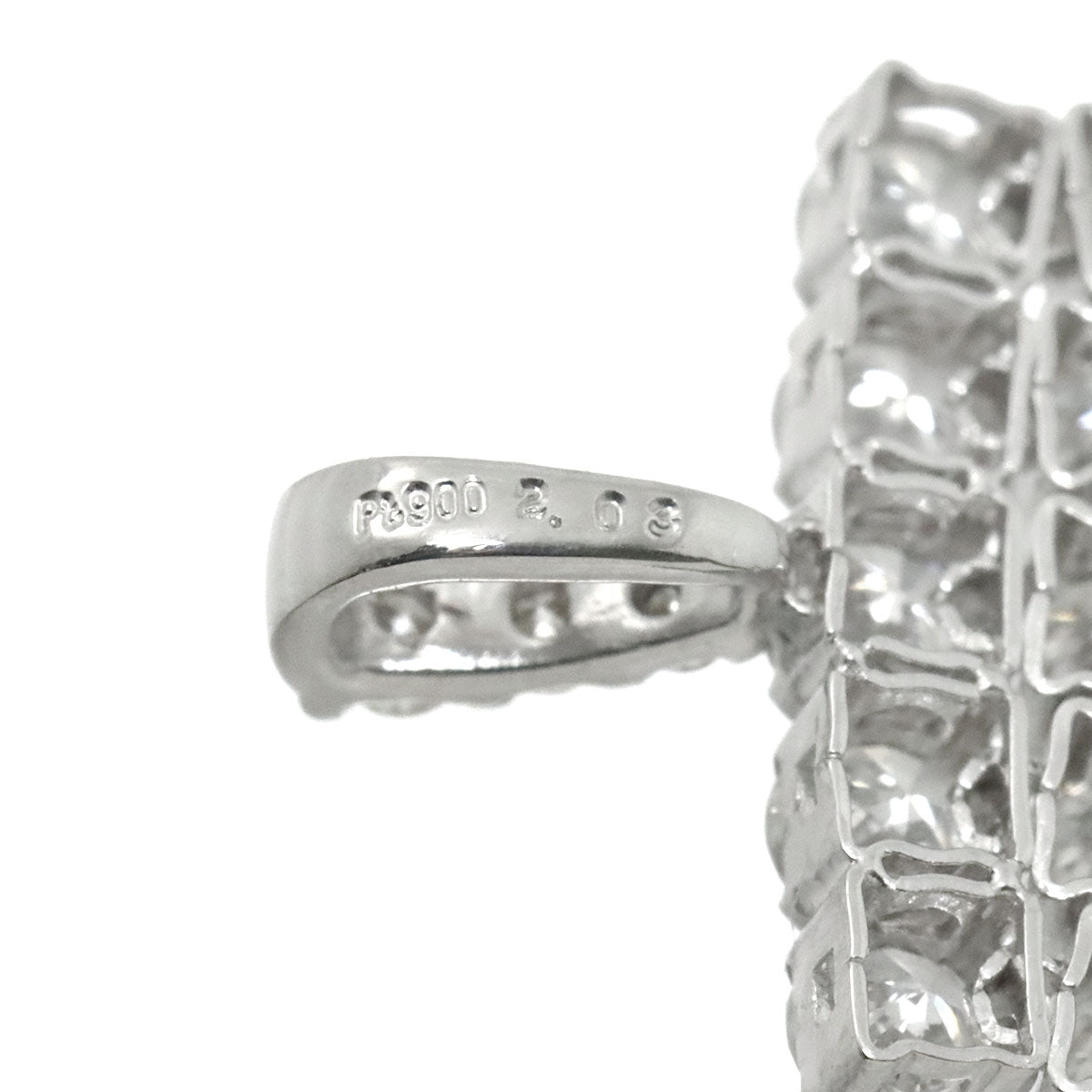 Diamond 2.03ct Pendant Top Pt Platinum