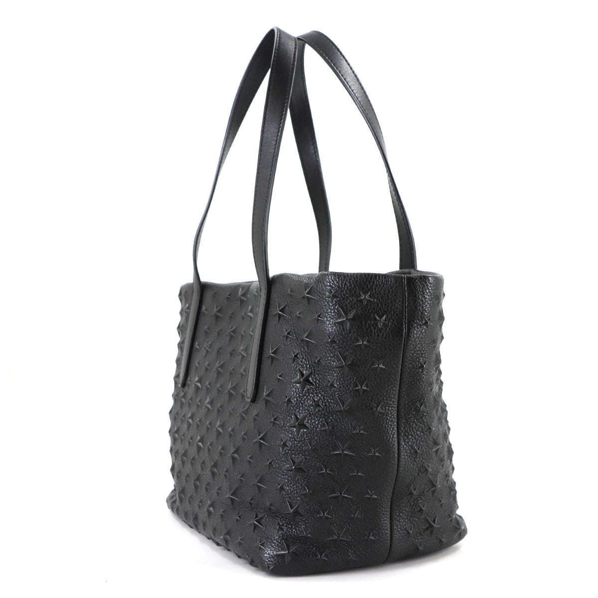 SOFIA S Tote Bag Star Embossed leather Black SOFIASEMG
