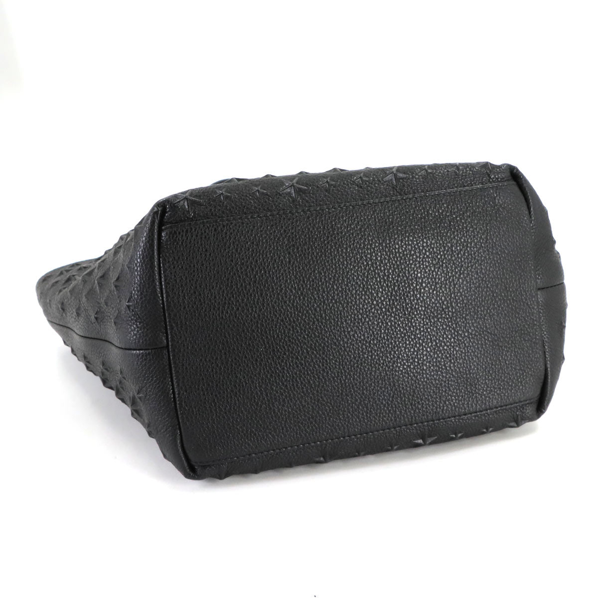 SOFIA S Tote Bag Star Embossed leather Black SOFIASEMG