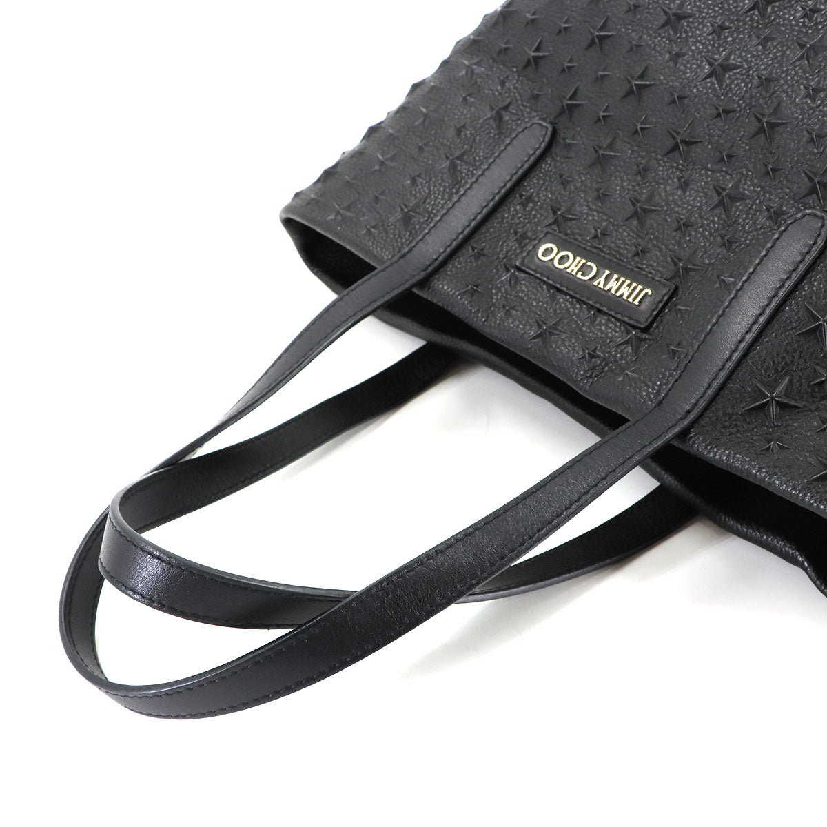 SOFIA S Tote Bag Star Embossed leather Black SOFIASEMG