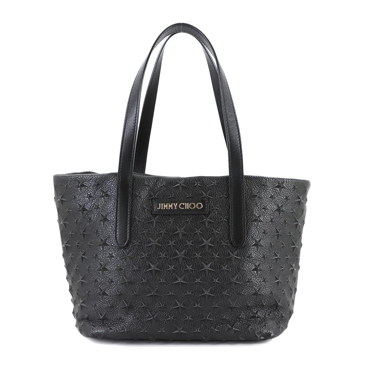 SOFIA S Tote Bag Star Embossed leather Black SOFIASEMG