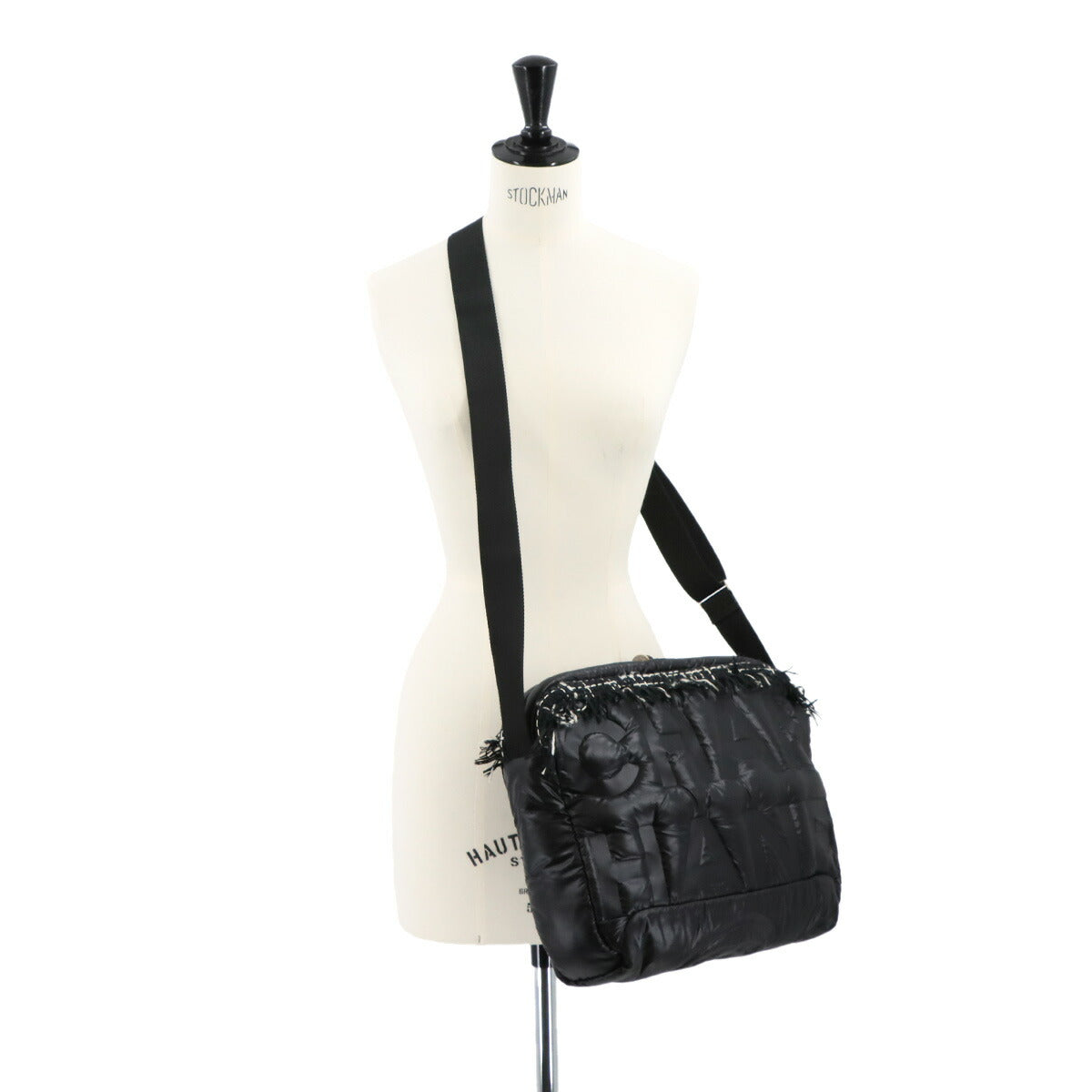 Coco Neige Shoulder Bag Nylon Black A57587 Coco Logos Purse