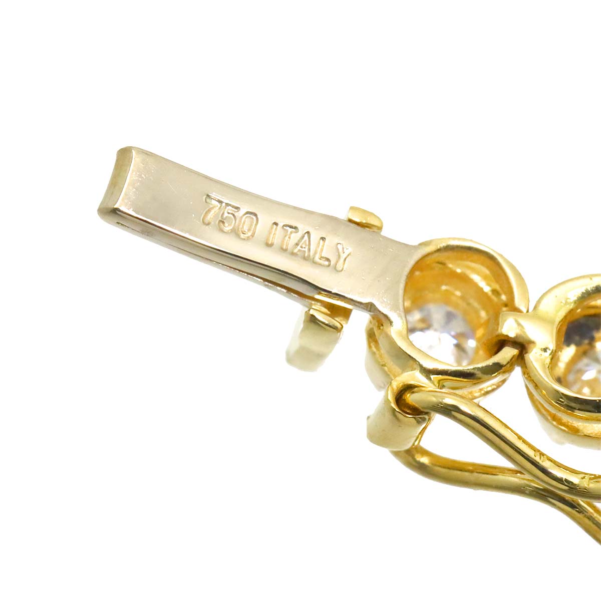 Diamond 3.00ct Bracelet K18 YG Yellow Gold 750