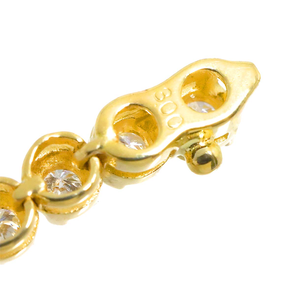 Diamond 3.00ct Bracelet K18 YG Yellow Gold 750