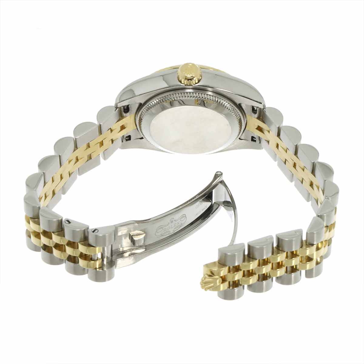 Datejust 179173G Serial F 750 YG 10P Diamond Gold Dial Ladies