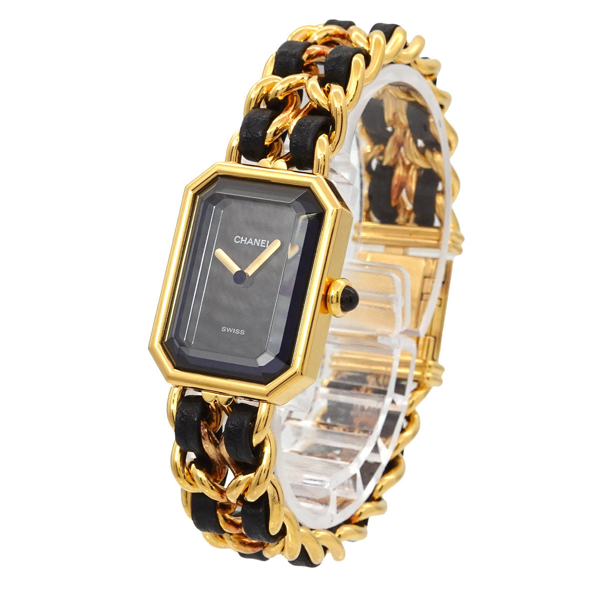 Premiere Size M H0001 Vintage Quartz Black Dial Ladies Watch