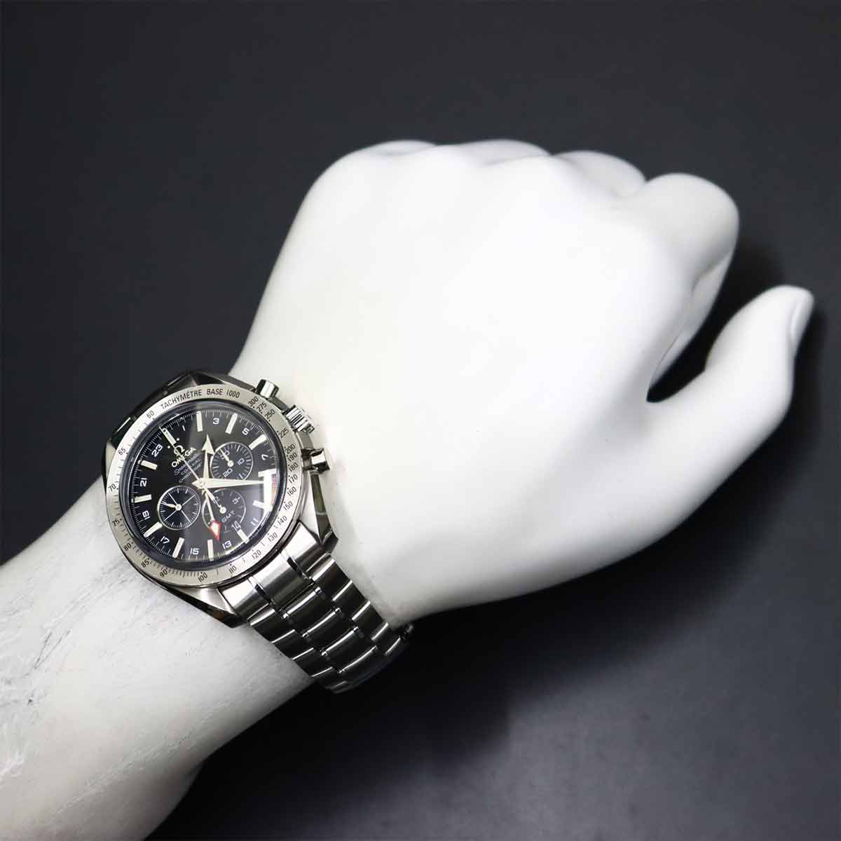 Speedmaster Broad Arrow GMT 3581 50 Automatic Black Dial Mens