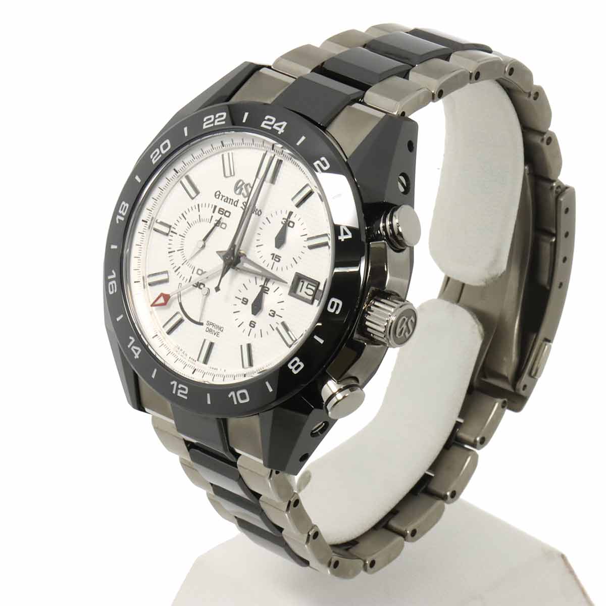 Spring Drive GMT SBGC221 9R86 0AG0 White Dial Mens