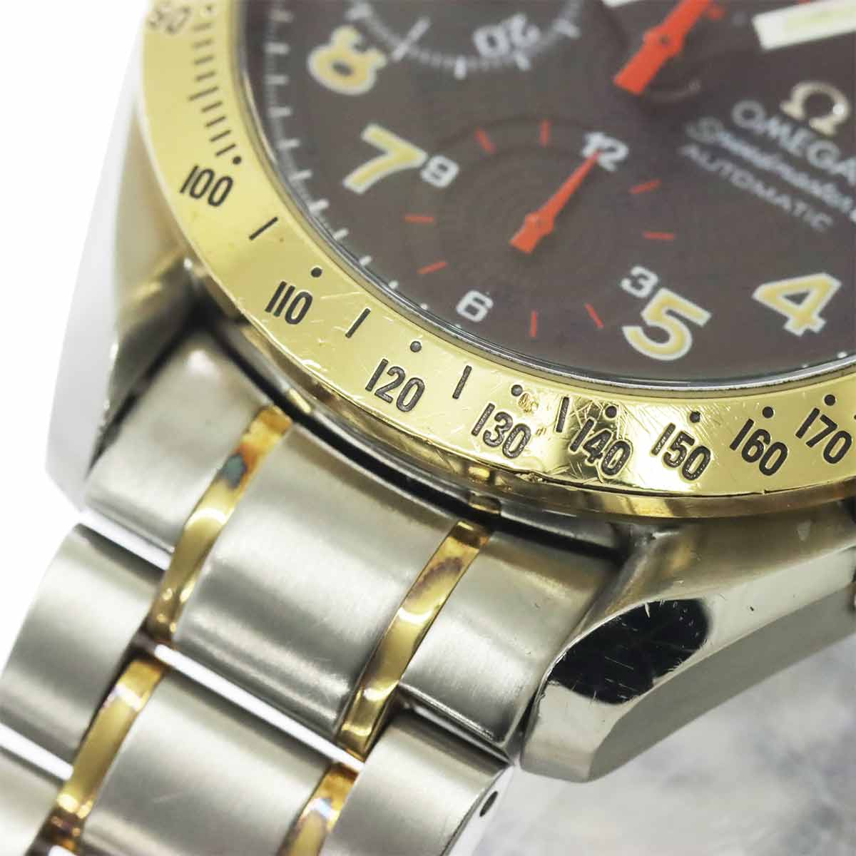 Speedmaster Mark40 3313.53 Chronograph Date 750 YG Black Dial