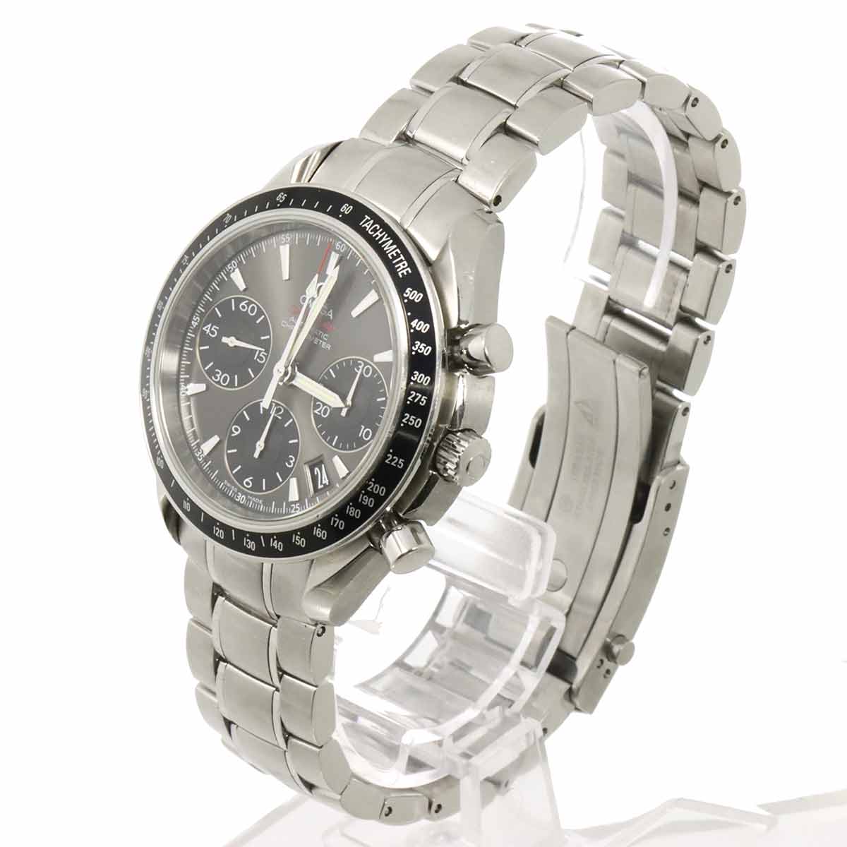 Speedmaster Date 323 30 40 40 06 001 Gray Black Dial Mens