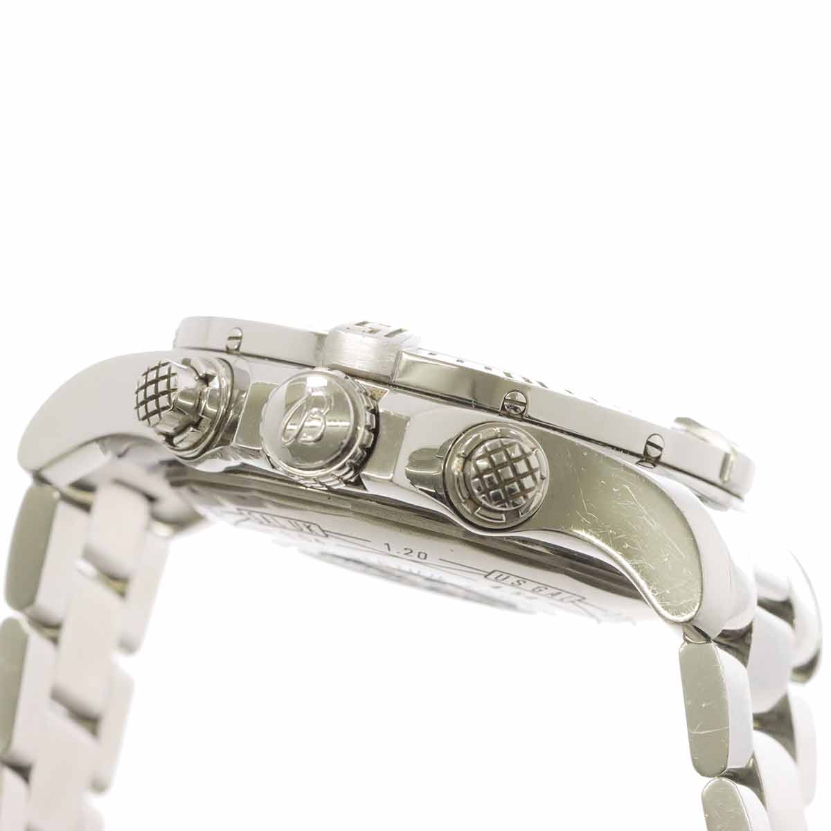 BREITLING Super Avenger II Chronograph A13371 Date Black Dial Mens