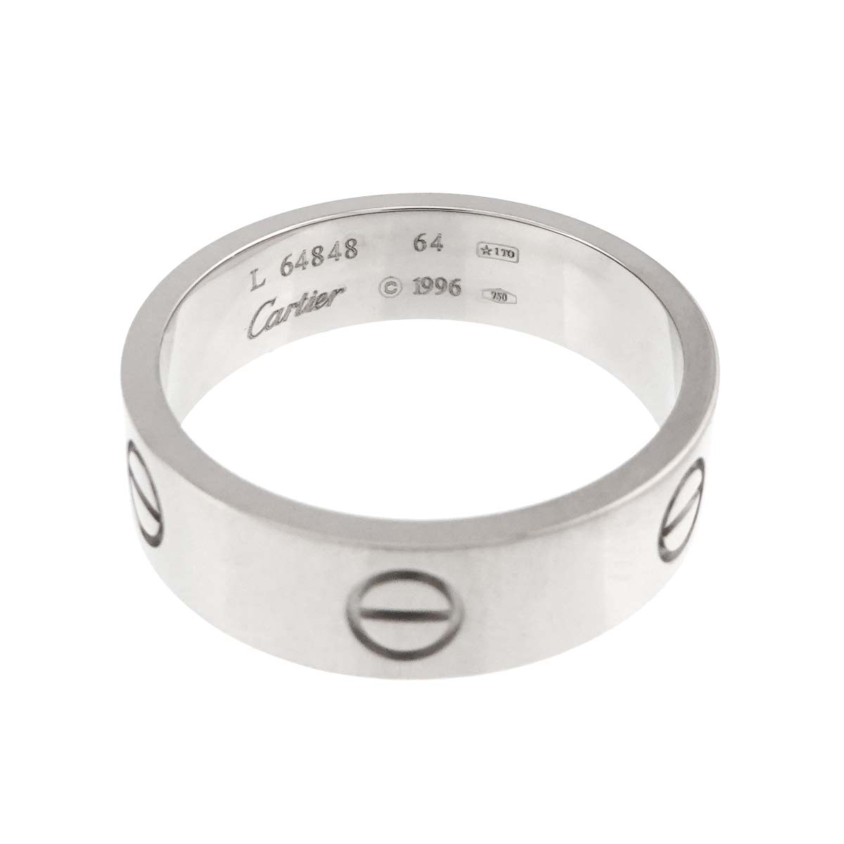 Love Ring 18K White Gold 750 size64 10.25(US)