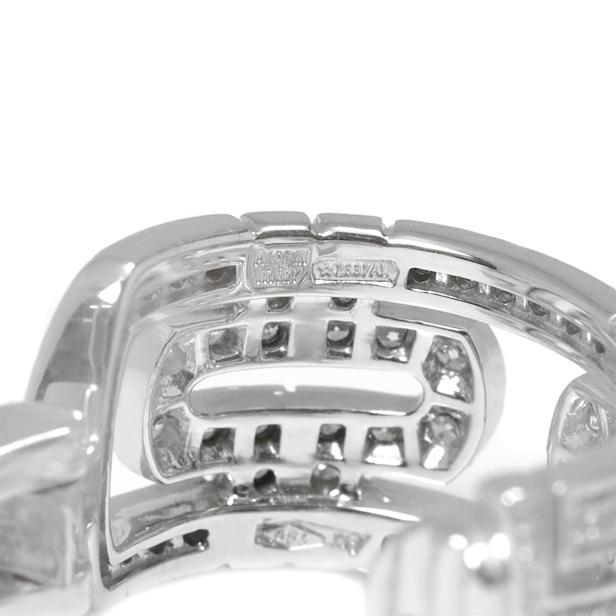 Parentesi Diamond Earrings Clip on 18K WG 750