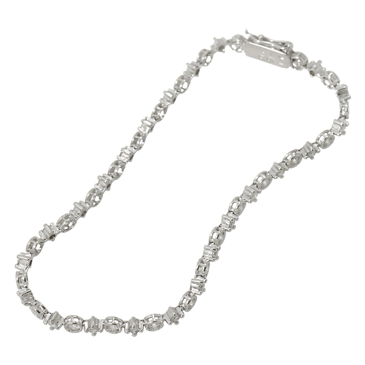LINE Diamond 1.50ct Bracelet 18K White Gold 750