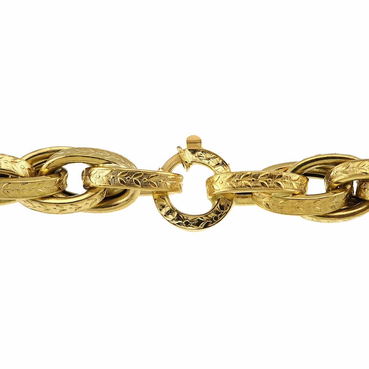 Chain Long Necklace 18K Yellow Gold 750