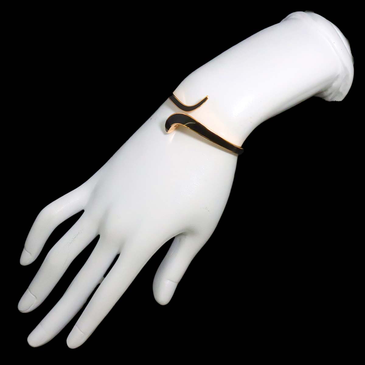 Eden Diamond Black Ceramic Bracelet 18K PG 750 Size:S