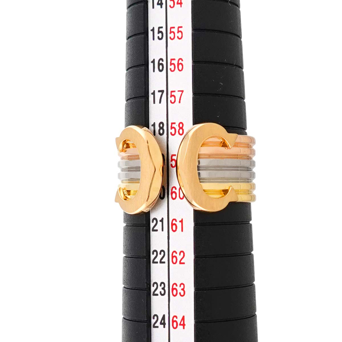 2C Ring 18K YG WG PG 750 Size59 8.25(US)