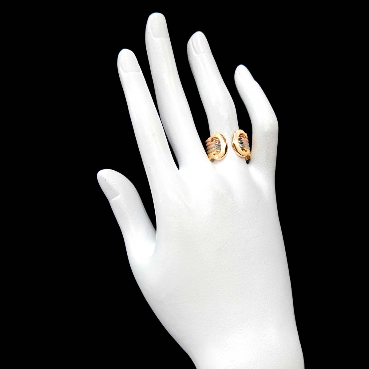 2C Ring 18K YG WG PG 750 Size59 8.25(US)