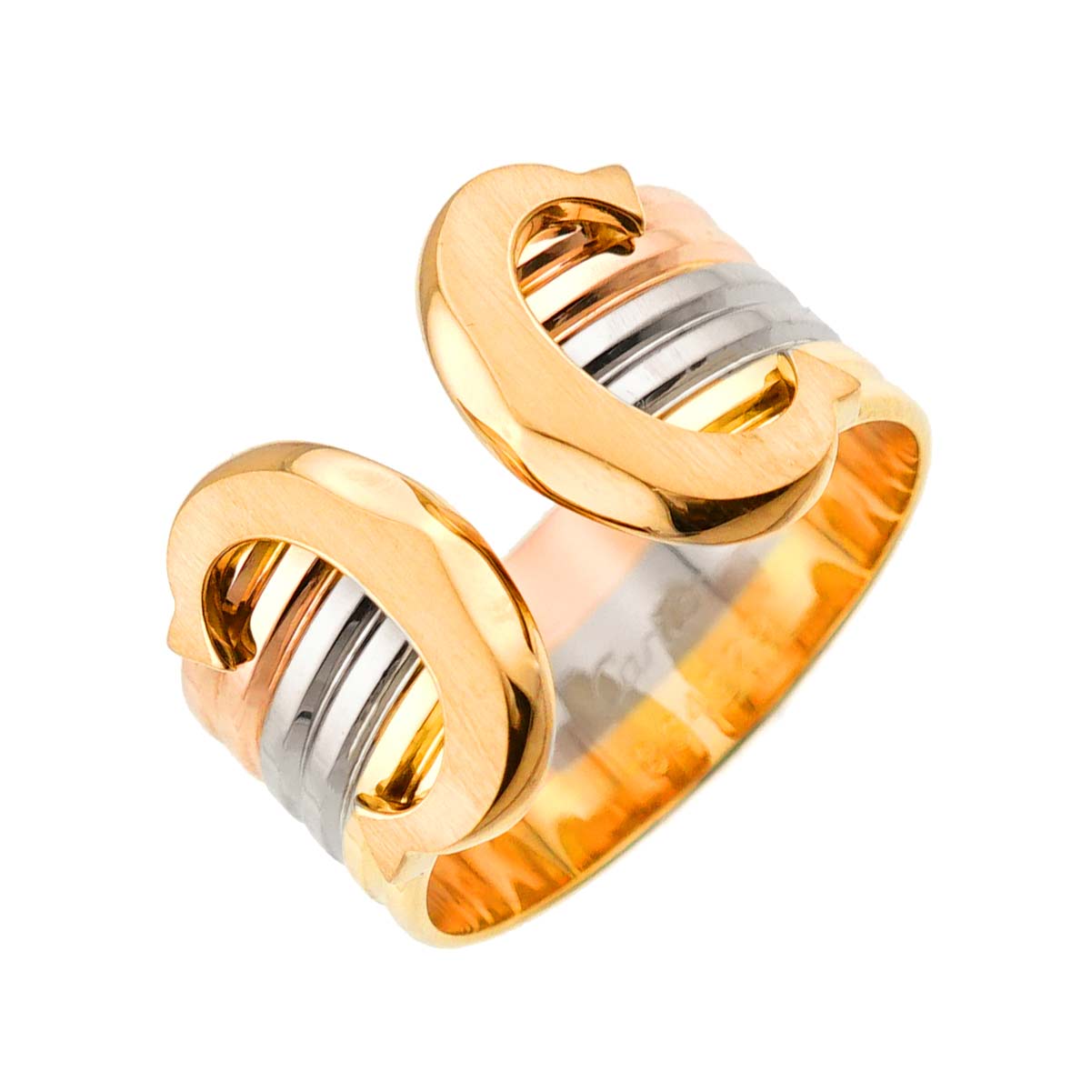 2C Ring 18K YG WG PG 750 Size59 8.25(US)