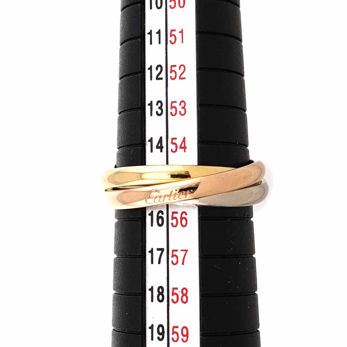 Trinity SM Ring 18K YG WG PG 750 Size55 7.25(US)