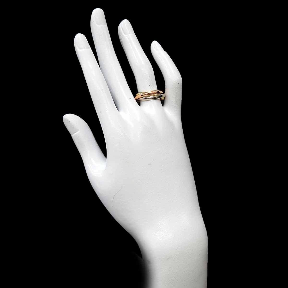 Trinity SM Ring 18K YG WG PG 750 Size55 7.25(US)