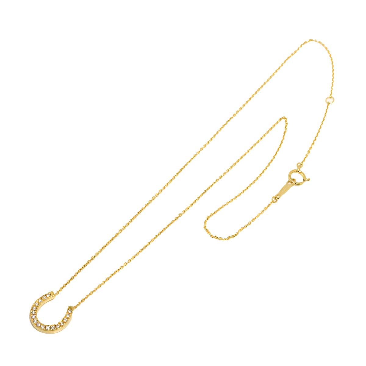 Diamond 0.14ct Necklace 18K Yellow Gold 750