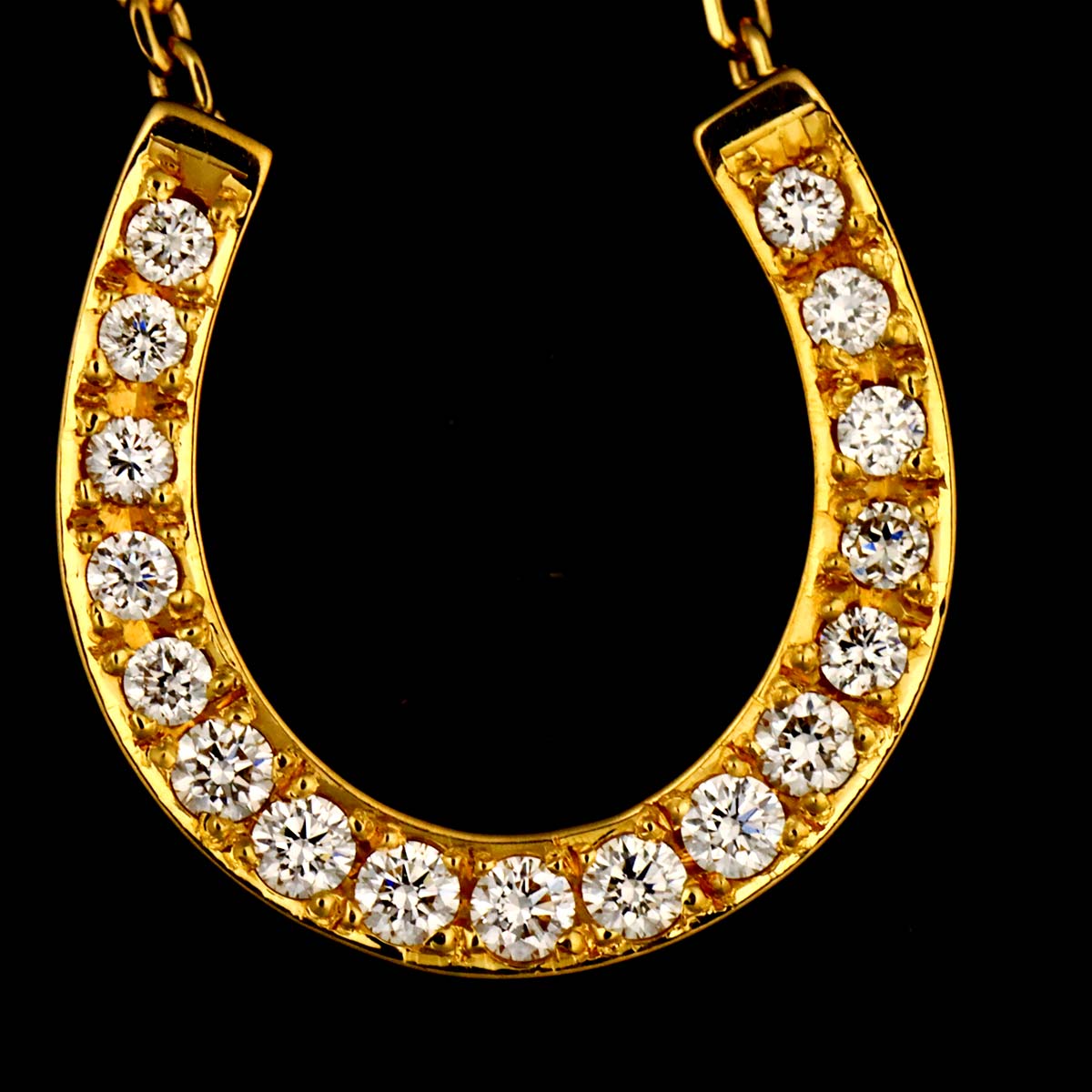 Diamond 0.14ct Necklace 18K Yellow Gold 750