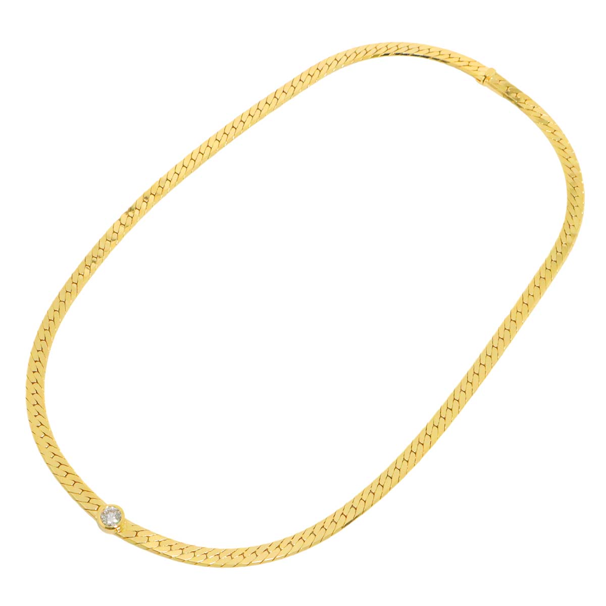 Diamond 0.43ct Necklace 18K YG 750