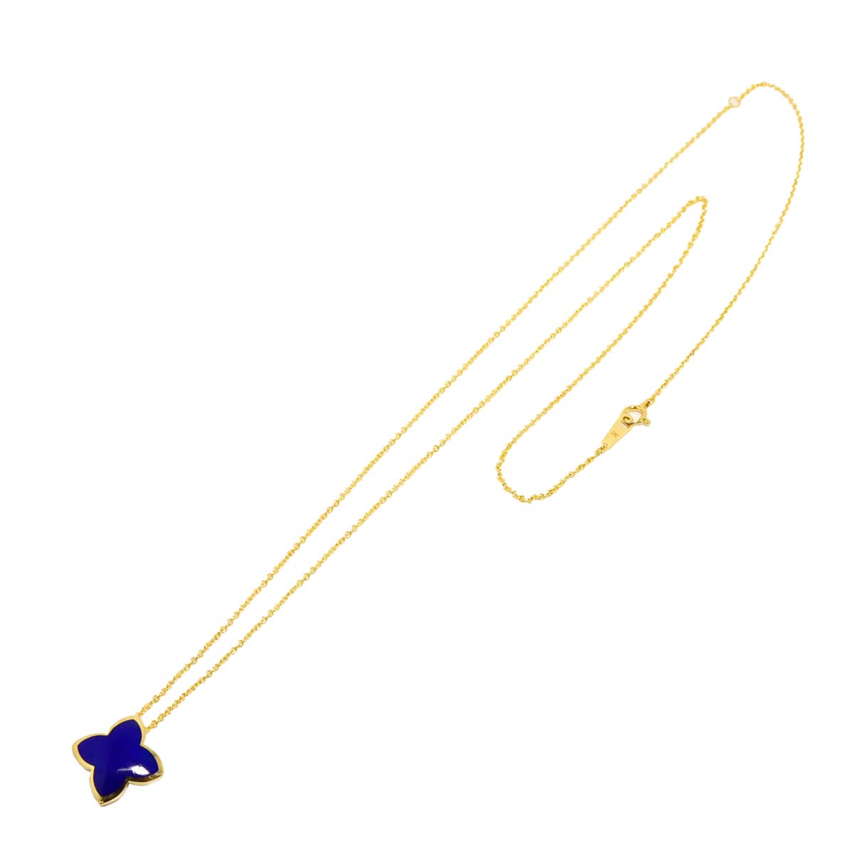 Lapis Lazuli Necklace 18K Yellow Gold 750