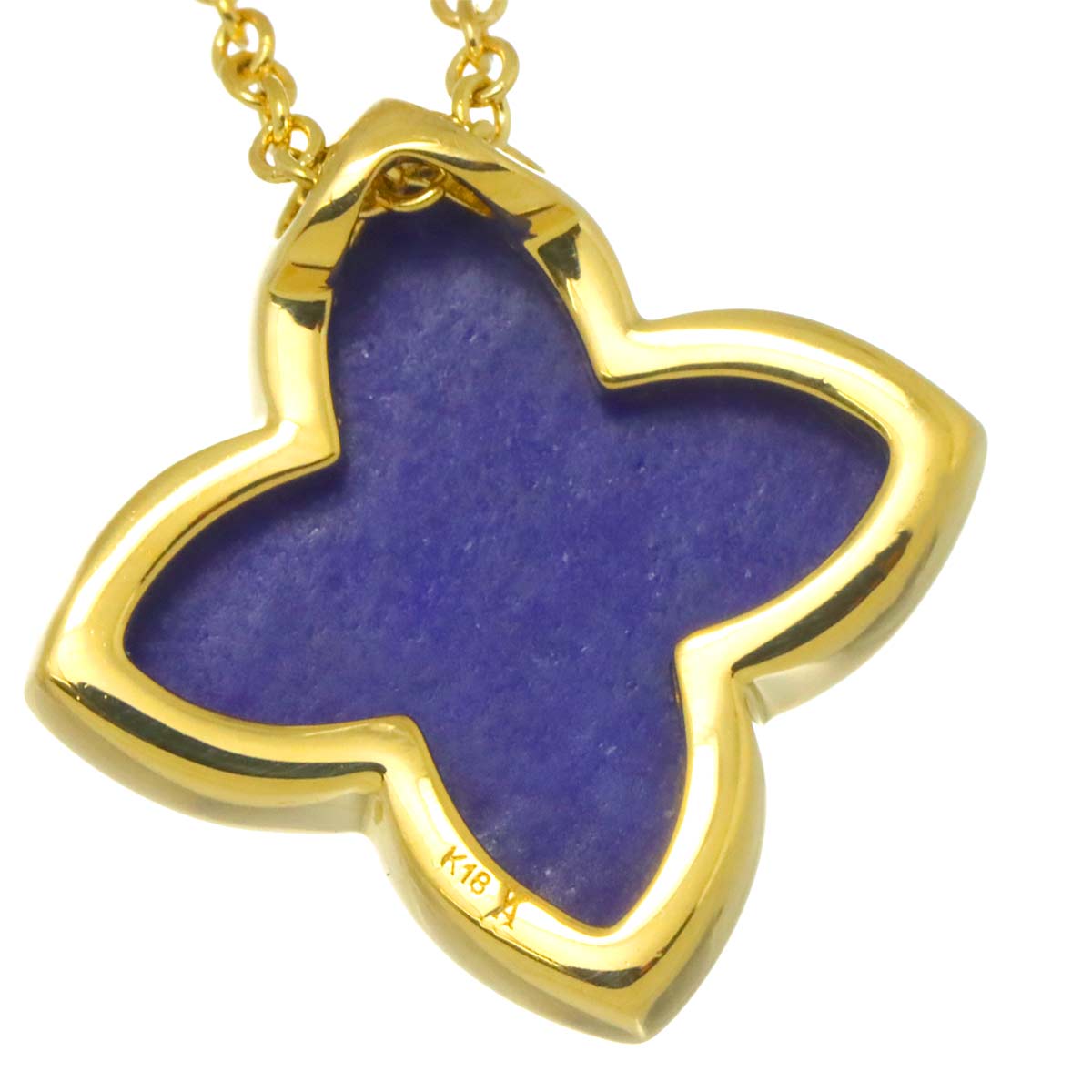 Lapis Lazuli Necklace 18K Yellow Gold 750