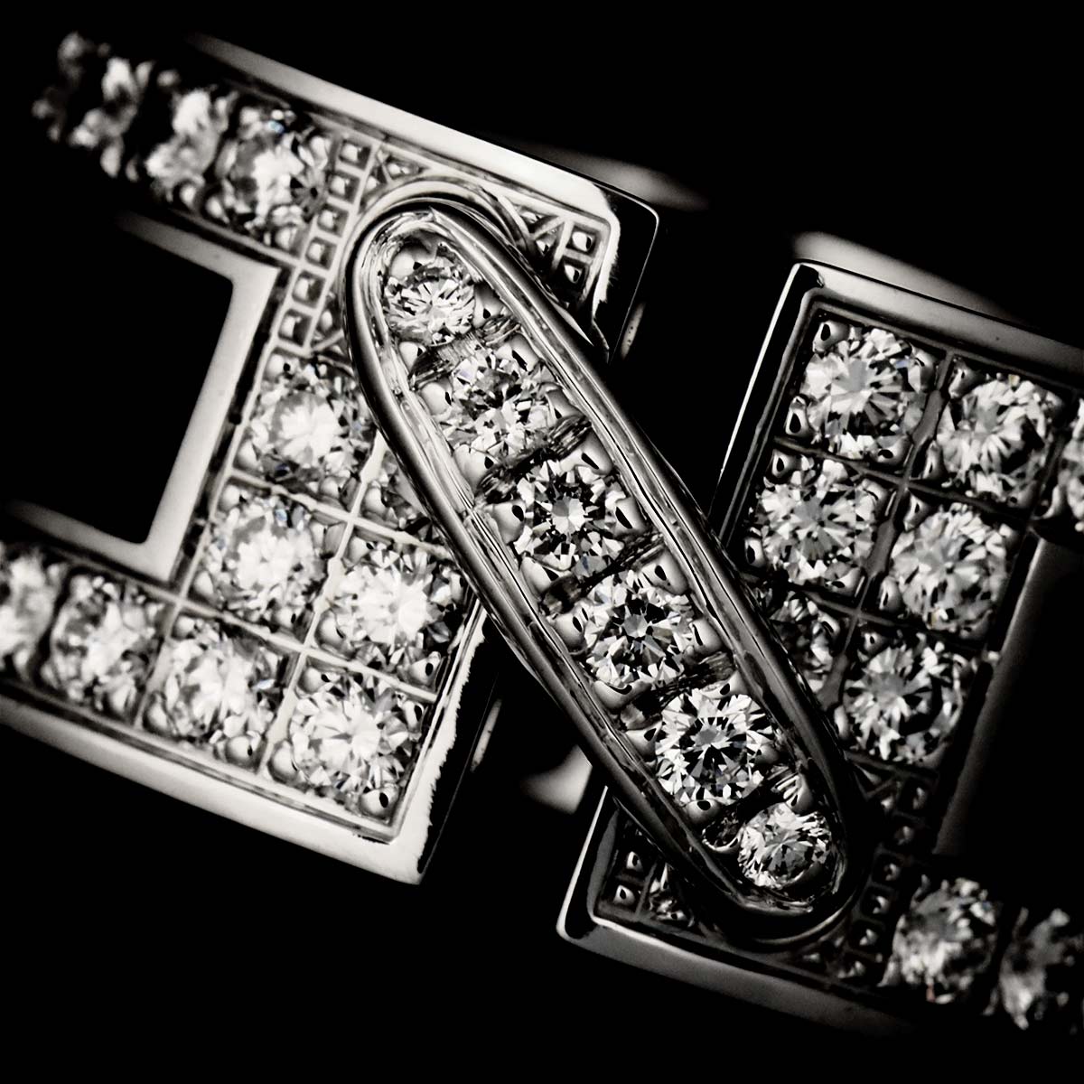 eux de Liens Diamond Ring 18K White Gold 750 size50 5-5.25(US)