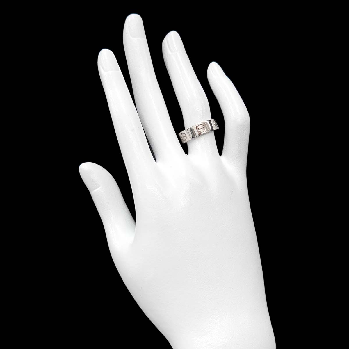 Love Ring 18K White Gold 750 size53 6(US)
