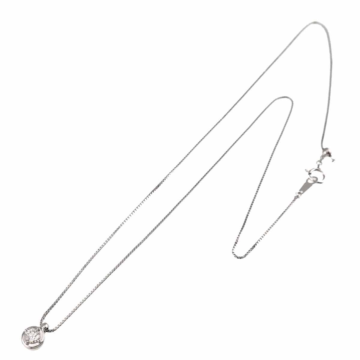 Diamond 0.18ct Necklace 18K WG 750