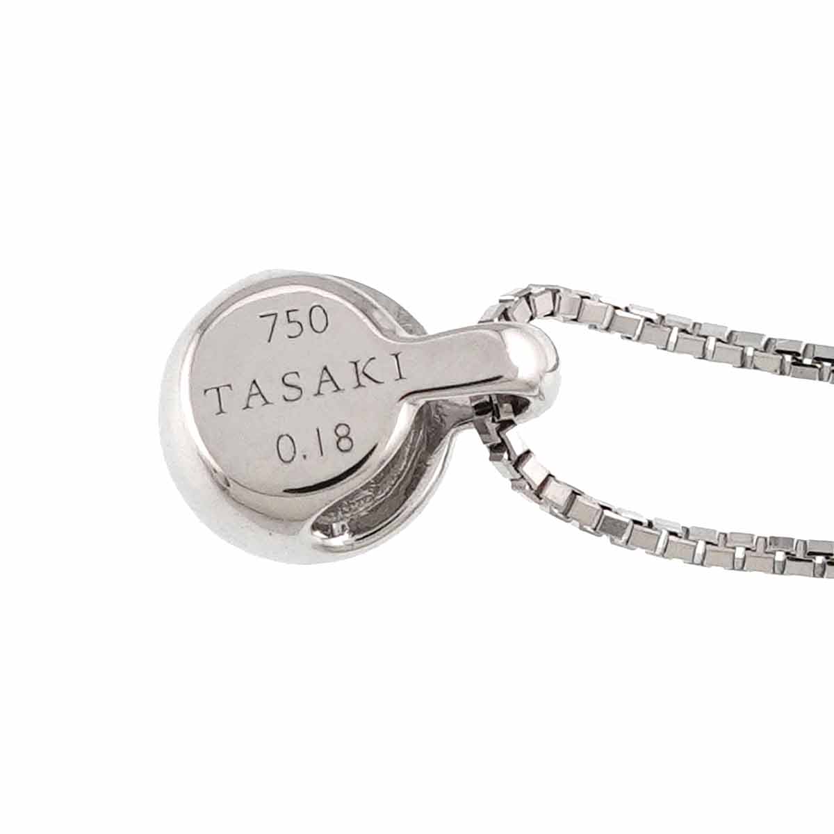 Diamond 0.18ct Necklace 18K WG 750