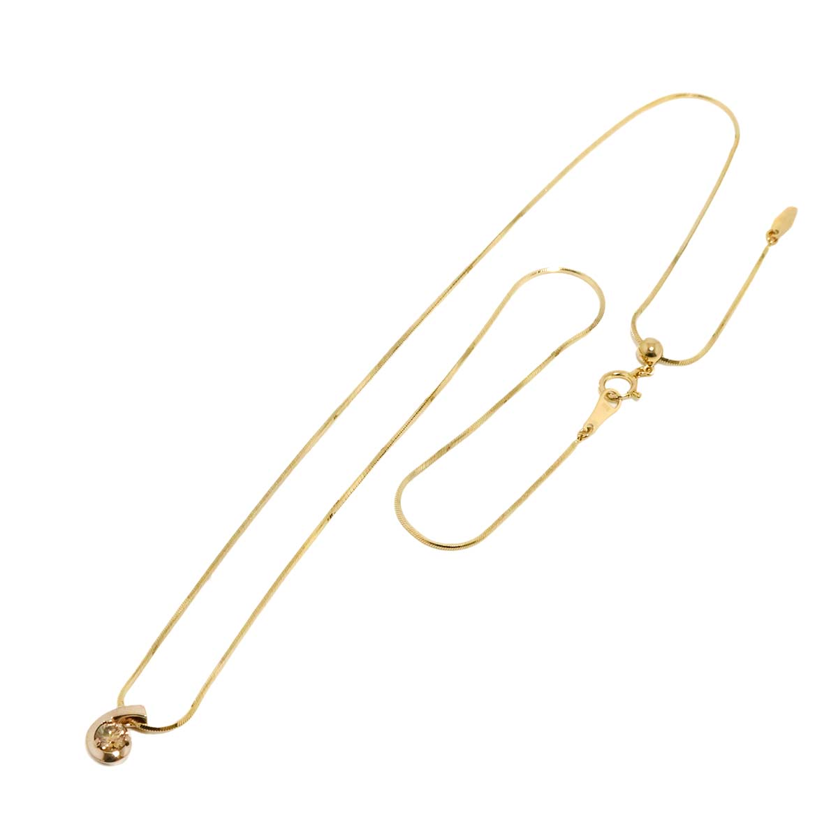 Brown Diamond 0.30ct Necklace 18K Brown Gold 750 90310402