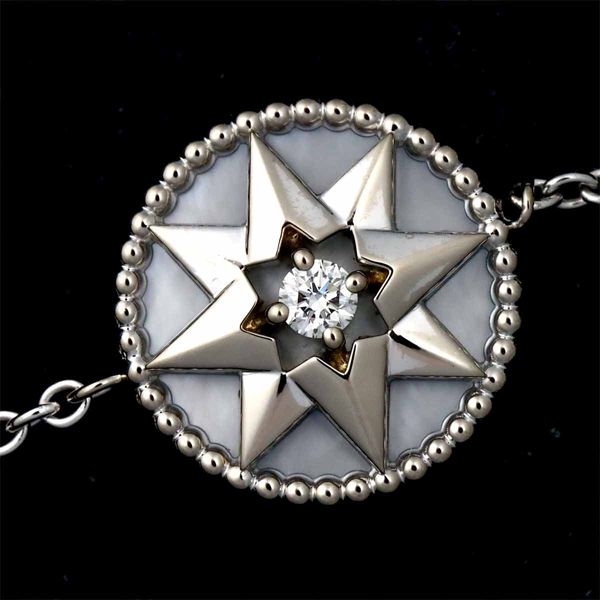 Rose des Vents Diamond MOP Bracelet 18K WG 750