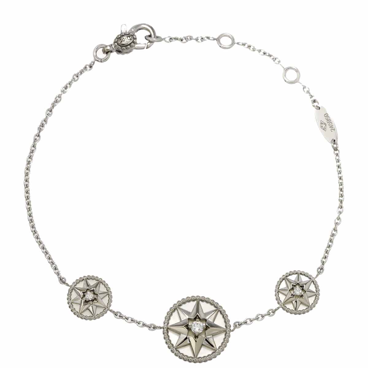 Rose des Vents Diamond MOP Bracelet 18K WG 750