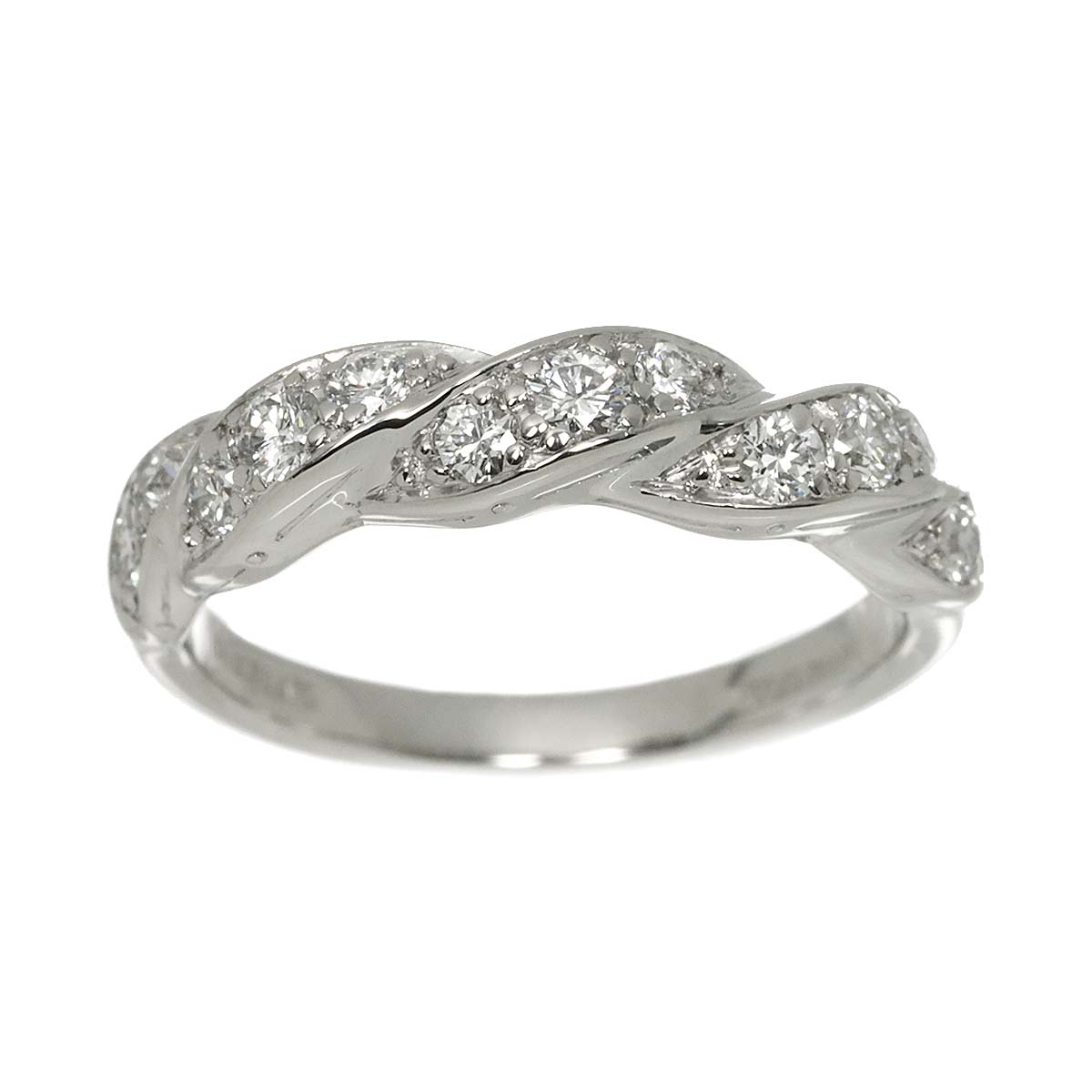 Diamond Ring Pt Platinum Size4-4.5(US)