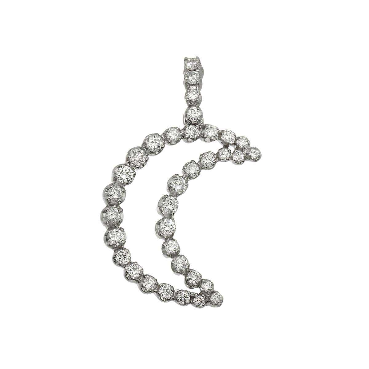 Diamond 0.72ct Pendant Top K18 WG 750