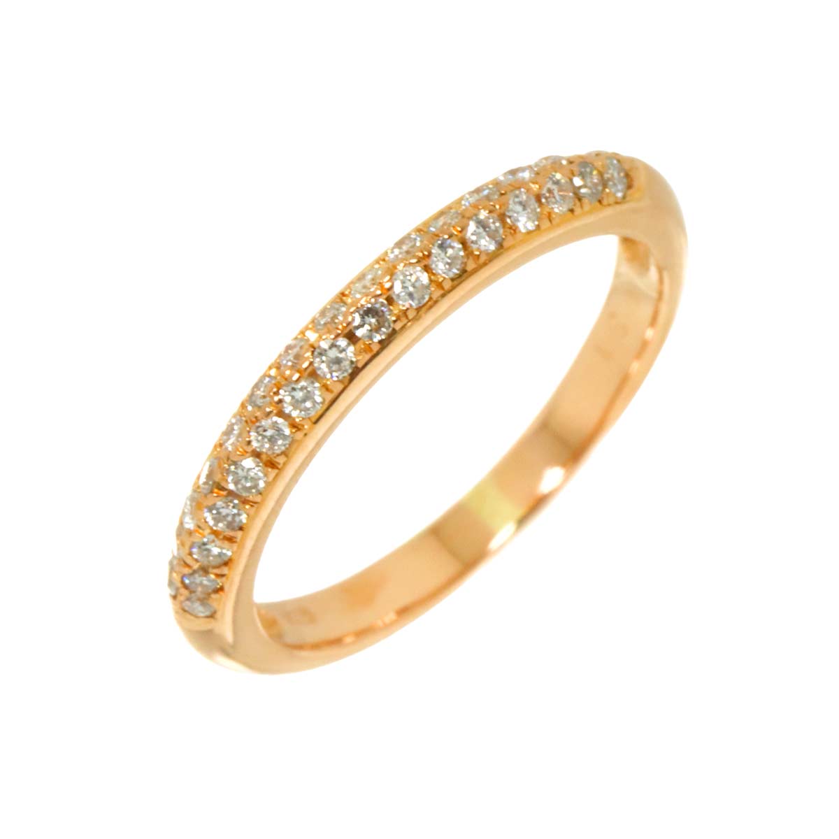 Diamond 0.31ct Ring 18K PG Pink Gold 750 Size5.75-6(US)
