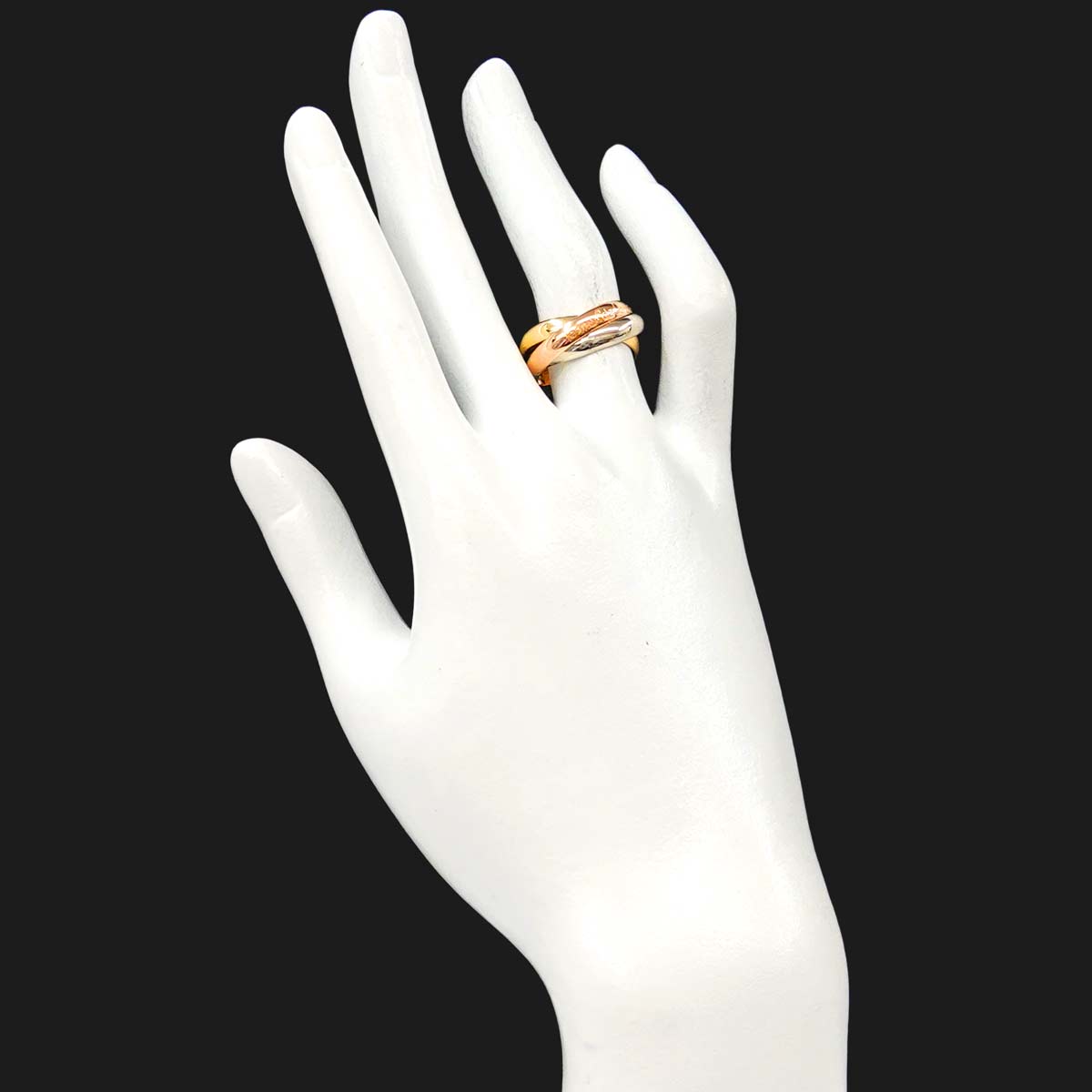 Trinity MM Ring 18K YG WG PG 750 Size52 6(US)