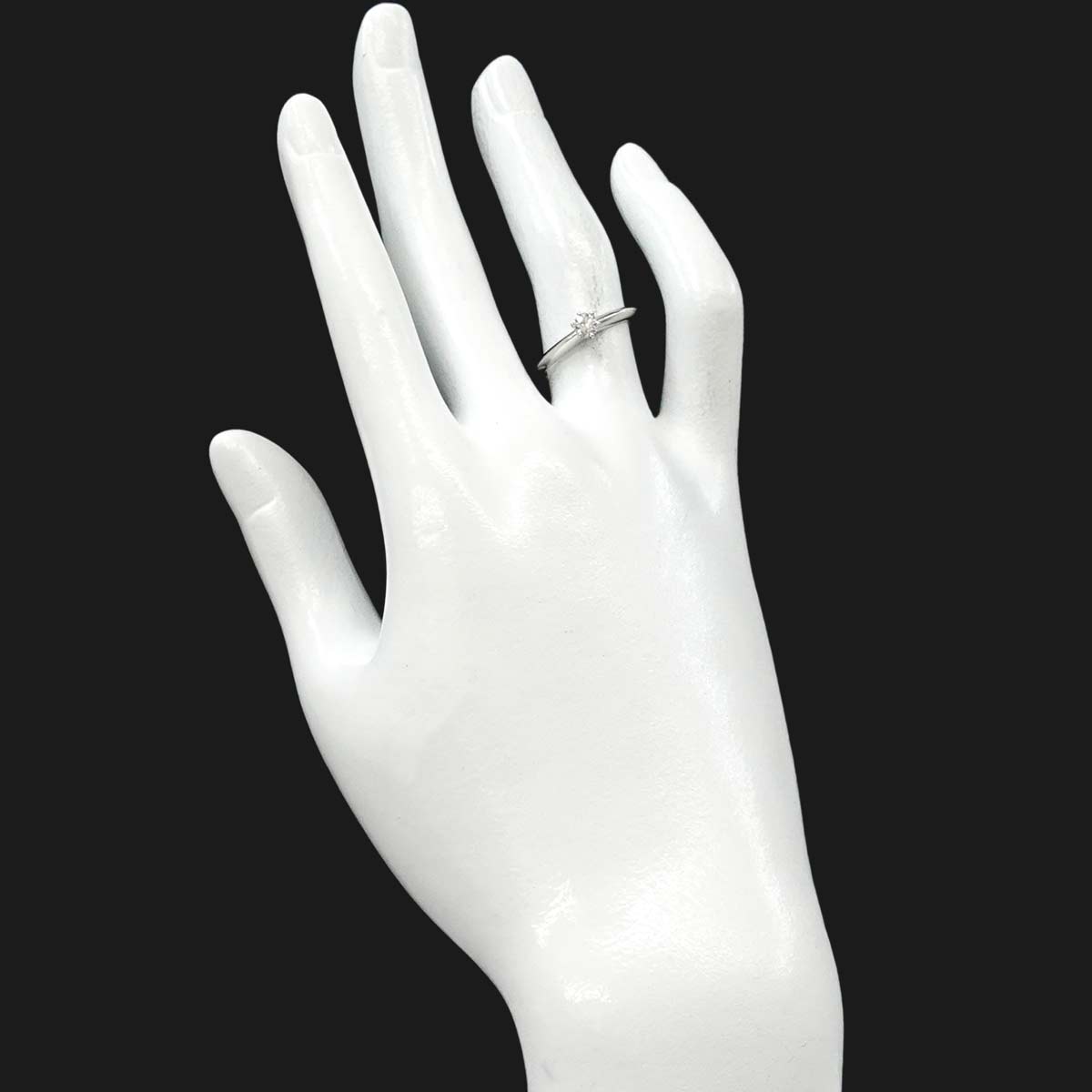 Diamond 0.26ct Ring Platinum Size4.5(US)