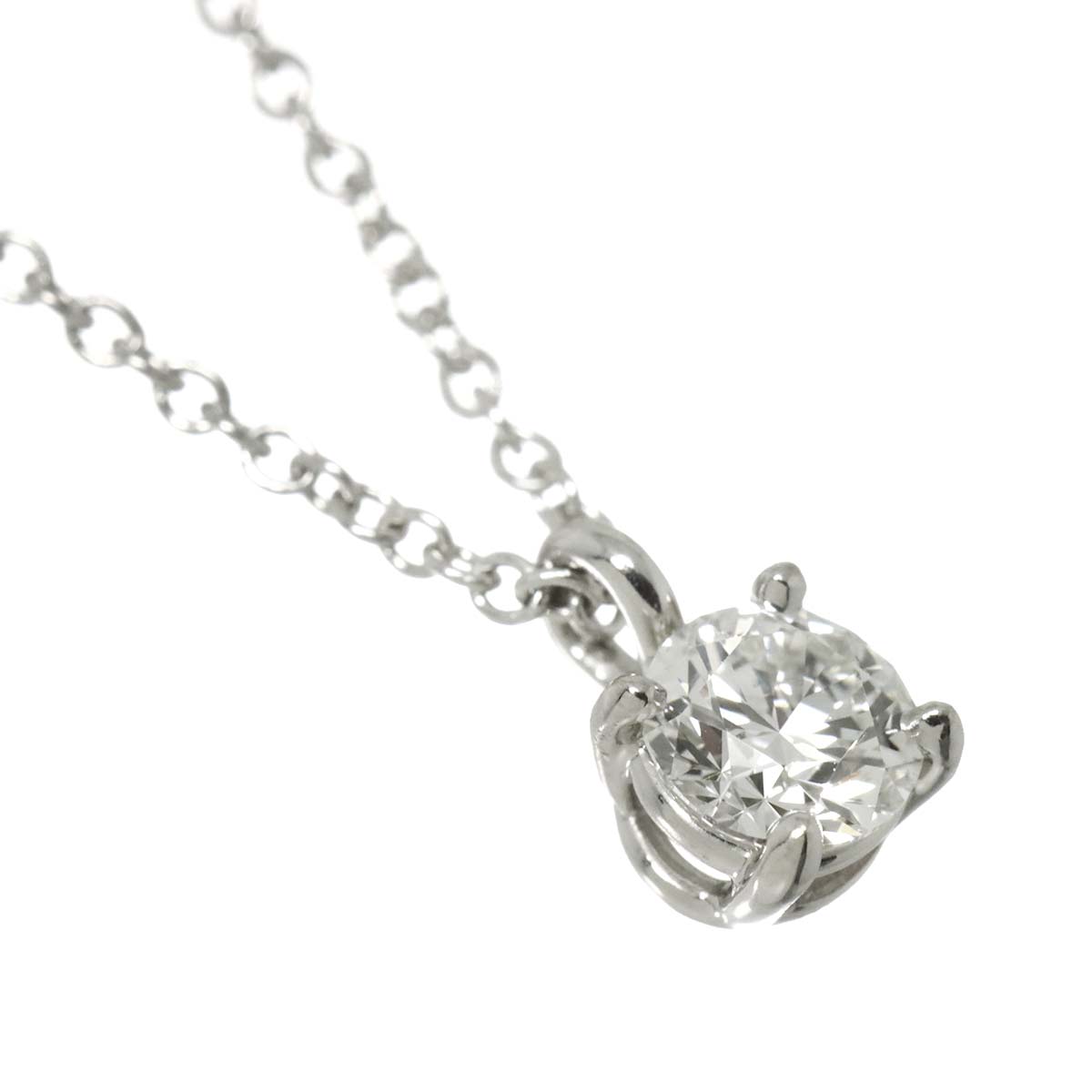 Solitaire Diamond Necklace Platinum