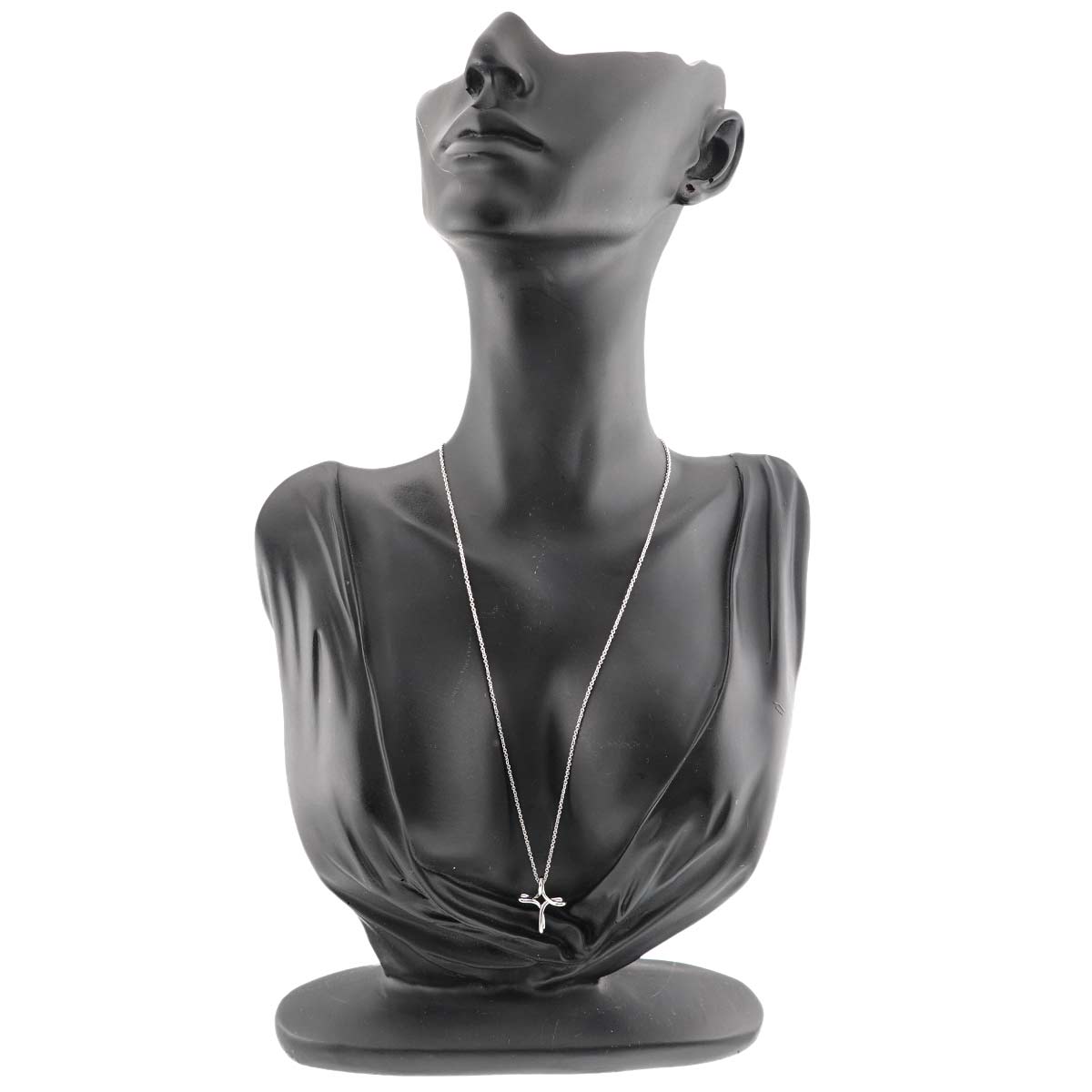 Infinity Cross Necklace Platinum