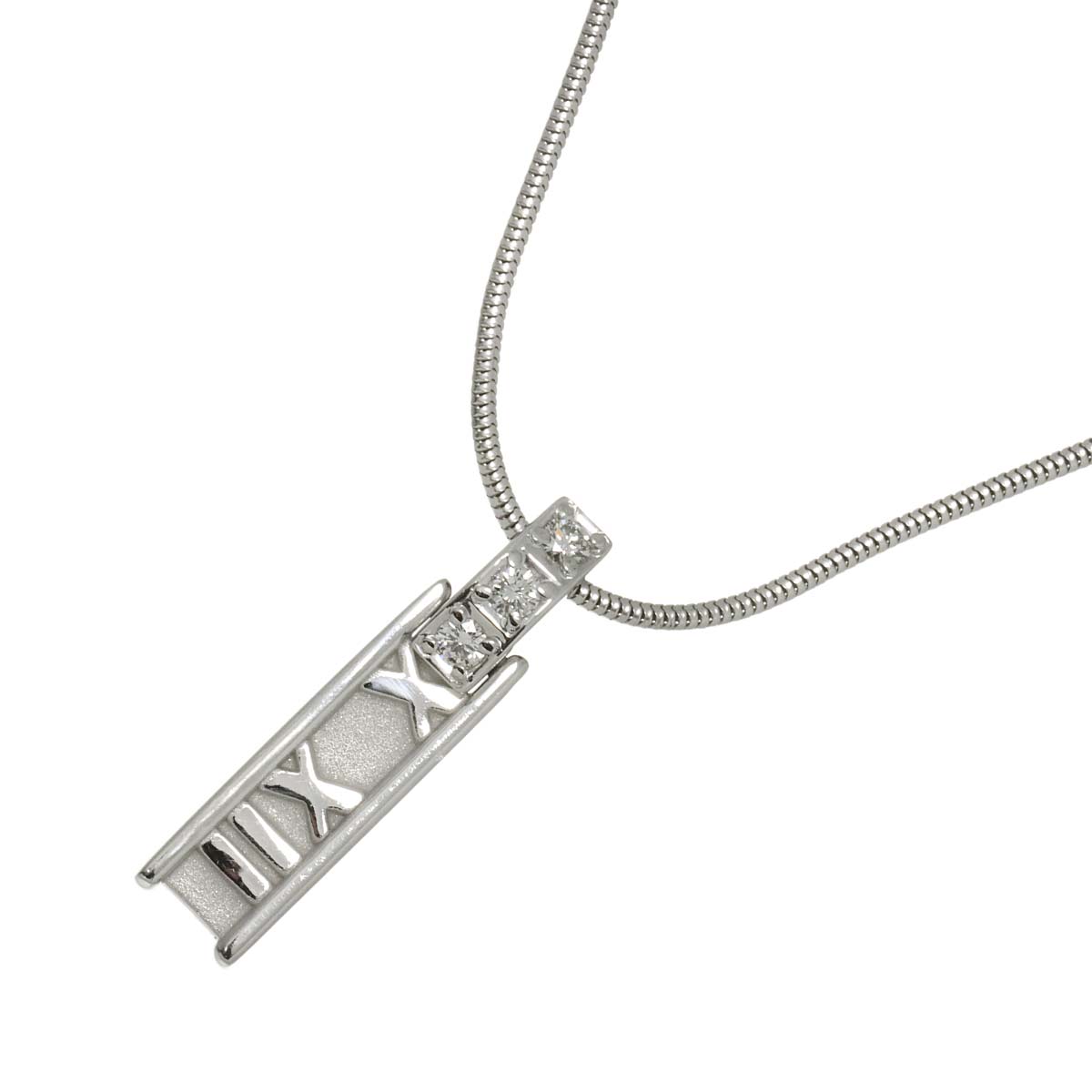 Atlas Diamond Necklace 18K White Gold 750