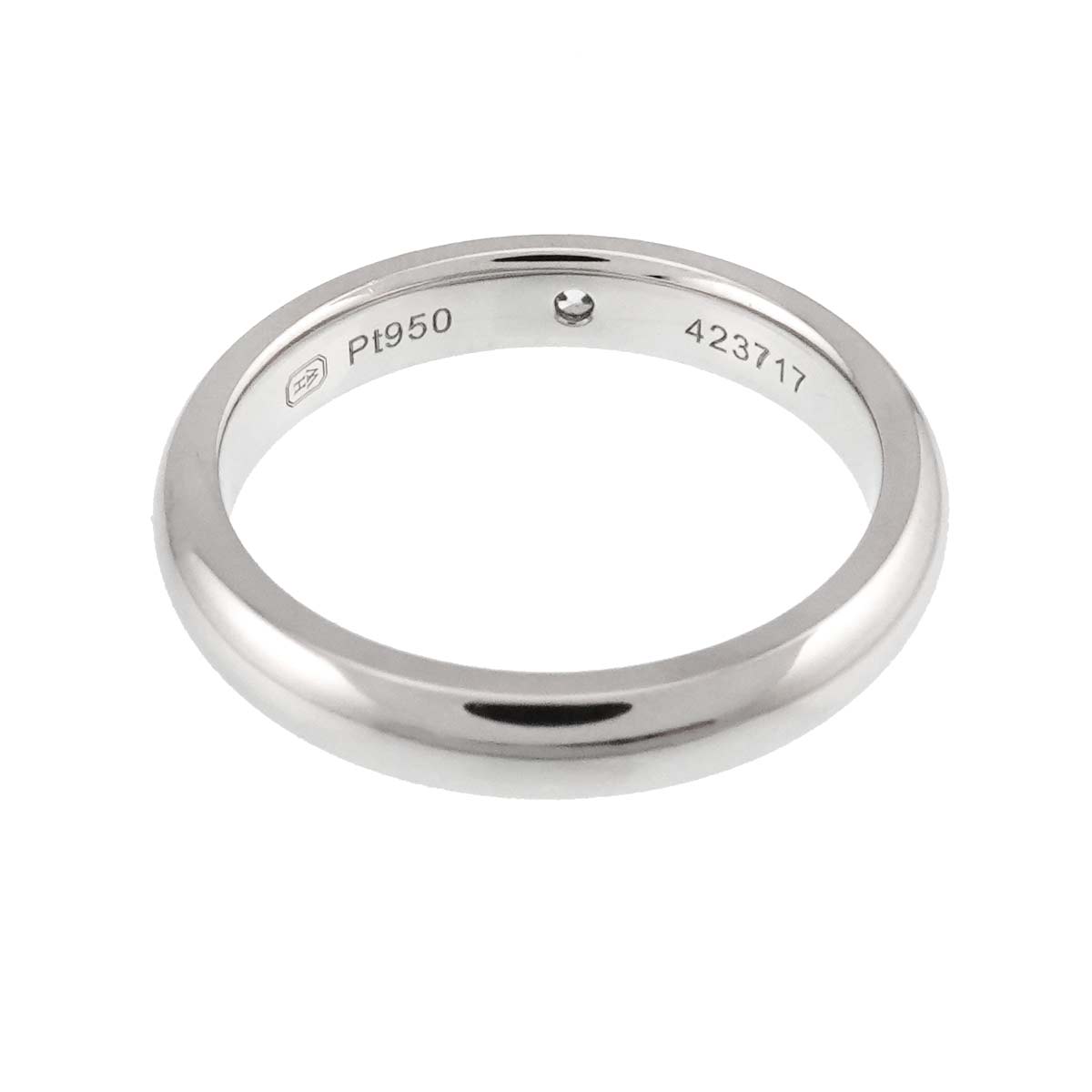 Diamond Ring Pt Platinum size4(US)