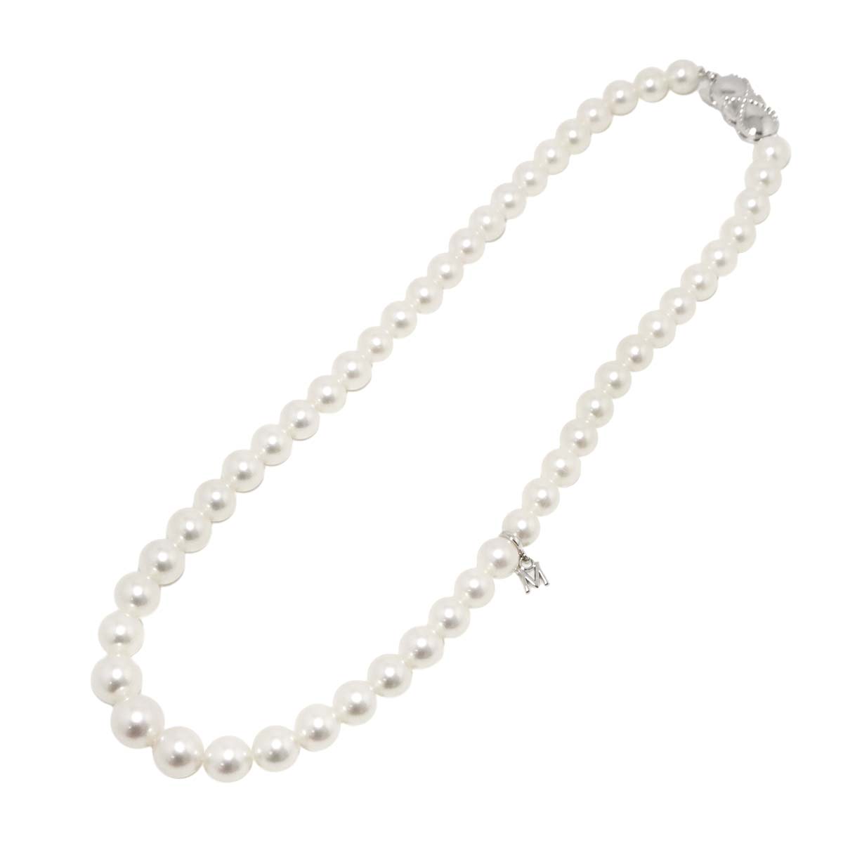 Akoya Pearl 8.7-6.4mm Necklace SV Silver