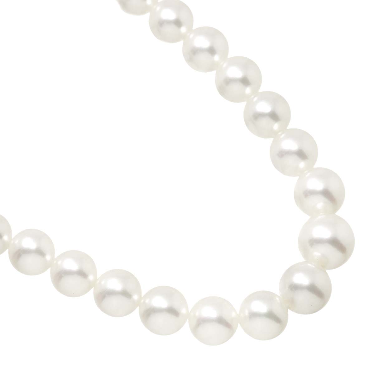 Akoya Pearl 8.7-6.4mm Necklace SV Silver